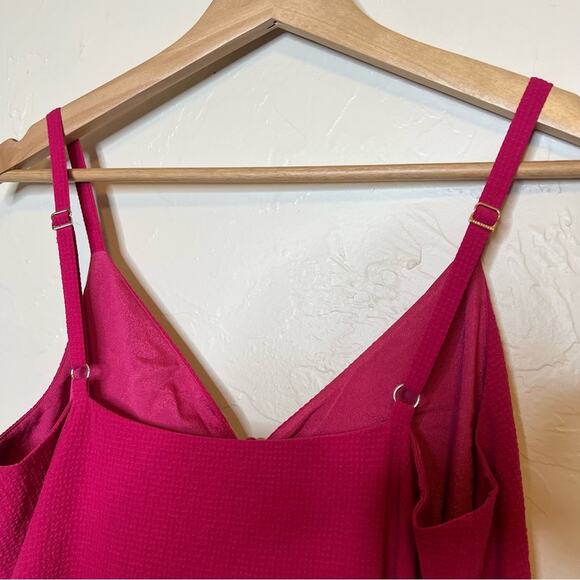 NWT Ted Baker London Luaan Button Through Cami Midi Dress in Pink Size 1 (0-2) - Picture 7 of 14